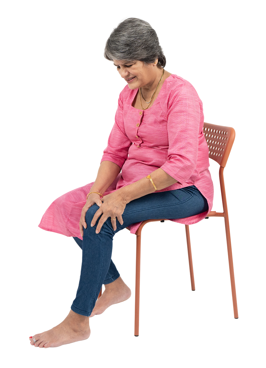 Patient sitting comfortably